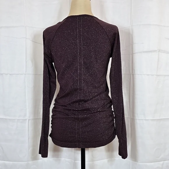 Athleta Speedlight Glow Top In Antique Burgundy - Picture 2 of 5